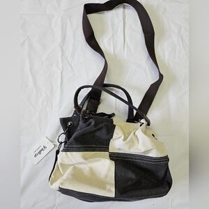 Canvas color block purse